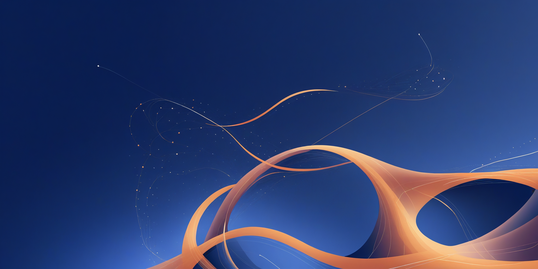 Abstract illustration of interconnected nodes representing content trends and migration patterns.