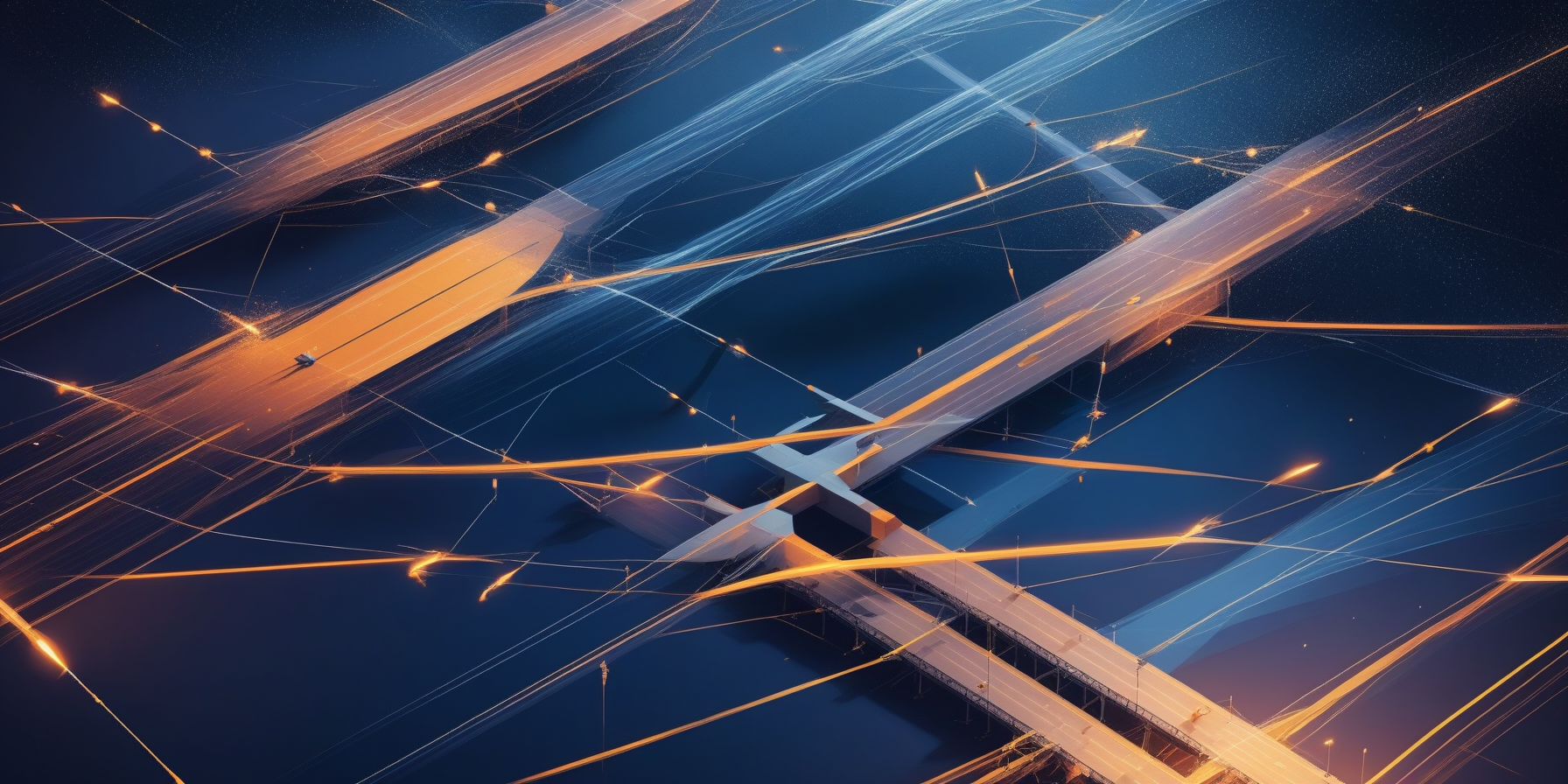 Abstract illustration symbolizing trend verification across platforms with geometric shapes.
